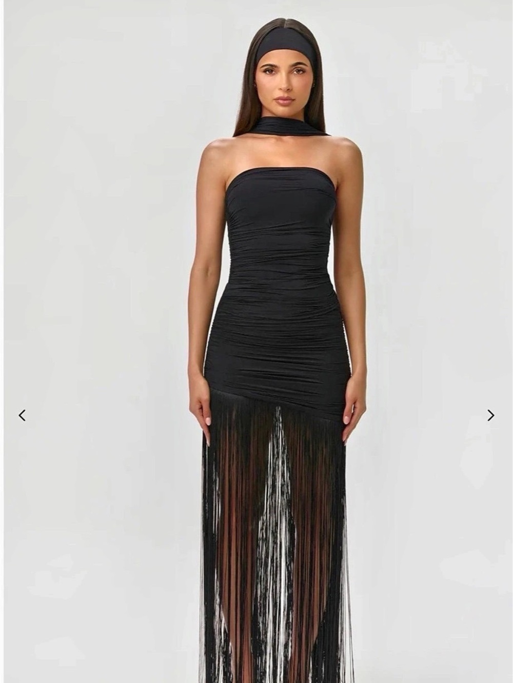 Naked Wardrobe Mini Fringe Dresss